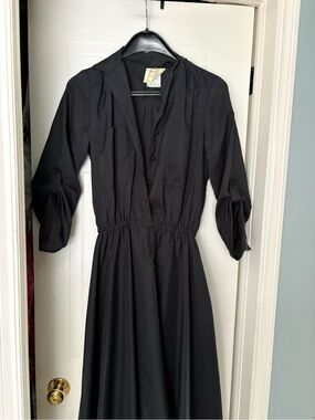 Black long  Shirt Dress - Brand Unspecified vintage rendrez loius